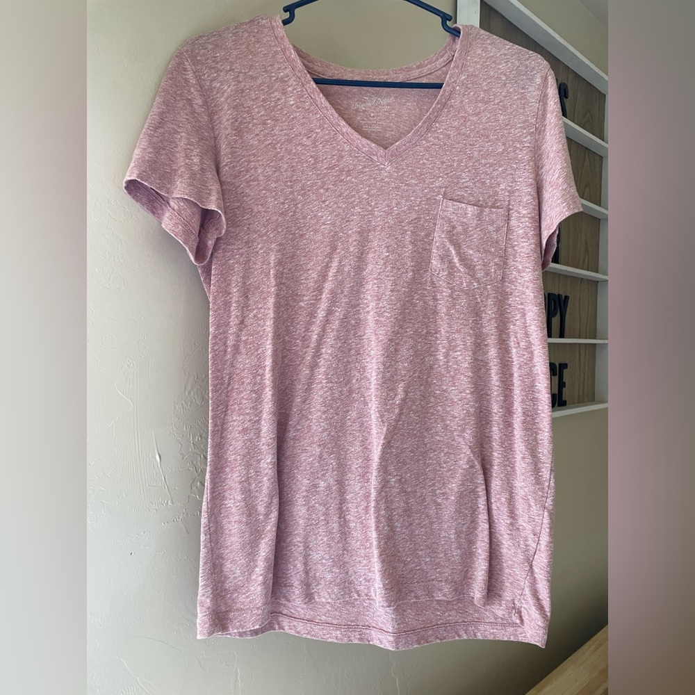 pink v neck